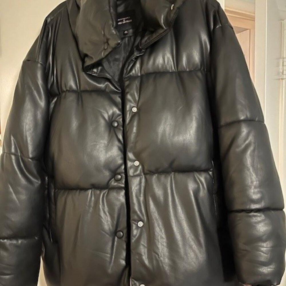 With the Girls by Avec Les Filles Faux leather Puffer jacket